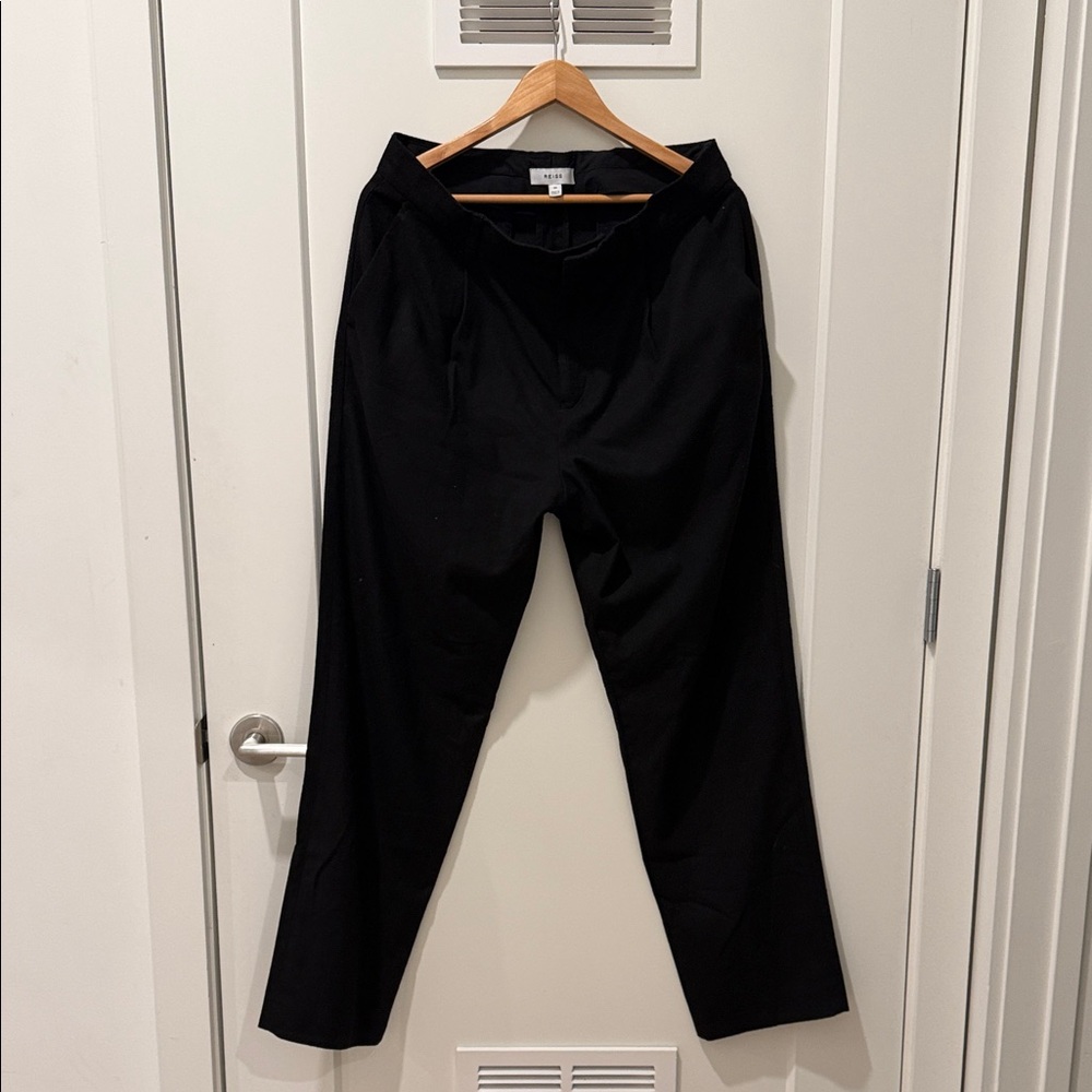 Reiss Men's Elegant Black Dress Pants